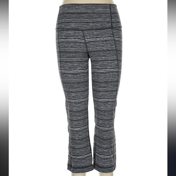 Lululemon Women’s Striped Leggings Size 6 - Picture 1 of 5